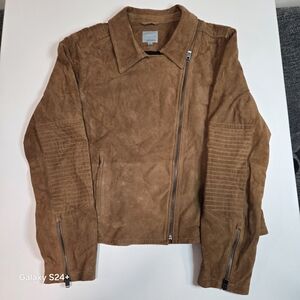 Athleta Womens's XL Brown Suede Jacket